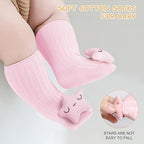 Baby Shower Gifts, Baby Girl Gifts Set Newborn Blanket Elephant Lovey Baby Security Blanket Wooden Rattle Toy, Funny Bibs Socks & Greeting Card, New Girls Baby Gift Basket Essentials - Image 4