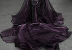 95 Yard Organza Fabric 44" Wide for Wedding Event Décor - Plum - Image 3