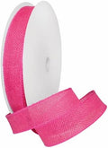Morex Ribbon 1252.40/50-246 Burlap 1.5" X 50 YD Jute Wired Ribbon, Hot Fuchsia/Pink, Arts & Crafts Burlap Roll for Wedding Decor and Easter Decorations, Rustic Christmas Decorations Indoor Home Decor by MorexRibbon