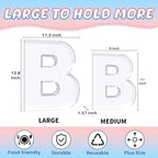 13.8" Extra Large Acrylic Letter Charcuterie Board Box, Reusable Fillable Letter Cake Candy Dish Display Serving Tray for Birthday Anniversary Party Decoration (B) - Image 2