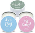 Custom Candles, Personalized Candles, Bulk Candles, Candle Favors, Baby Shower Candle Favors (Set of 10) (White Tin), 9508837-03 by Best+Day+Ever+Spot