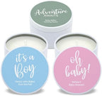 Custom Candles, Personalized Candles, Bulk Candles, Candle Favors, Baby Shower Candle Favors (Set of 10) (White Tin), 9508837-03 by Best+Day+Ever+Spot