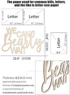 We Can Bearly Wait Wood Backdrop Sign Woodland For Party Photo Backdrops - Image 5