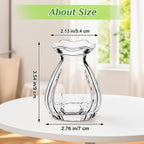 12 Pieces 3.5 Inch Glass Bud Vase Mini, Clear - Image 3