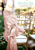 60 PCS Rose Gold Satin Chair Sashes, 7 x 108 Inch - Image 7