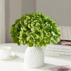 100 Pcs Faux Deep Green Hydrangea Artificial Flowers Bulk, Fake Silk Hydrangea Flowers Heads with Stems for Wedding Decorations Garden Party Baby Shower Porch Home Decor Table Centerpieces - Image 7