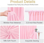 10x10ft Pink Blue Backdrop Curtain for Gender Reveal, Wrinkle Free Fabric Backdrop Curtain Baby Shower, Photo Backdrop Drapes for Boy or Girl Birthday Party Photo Shoot Back Drop - Image 7