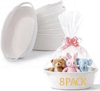 8 Pack Small Gift Baskets with Bags and Ribbons,Baby Shower Party Favor Set by Unknown