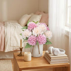 6 Set Pre-Made Flower Table Centerpieces - Dusty Pink & Champagne - Image 6