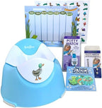 Potty Time Party Pack - Includes Potty Watch, Potty Training Seat, Easy to Peel Magic Color Reveal Stickers Reward Chart & Replacement Battery for Kids - Pond by PottyTime-MakersoftheOriginalPottyWatch