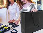 HUAPRINT Large Black Gift Bags with Handles, 30 Pack, 13x5x10 IN - Image 5