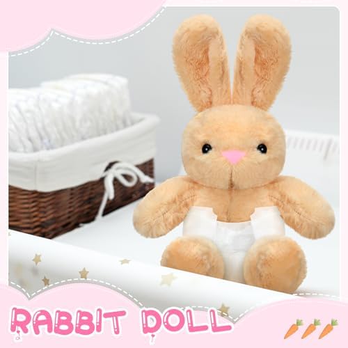 Seenelling Blindfold Diaper Baby Shower Game Kit, Rabbit, 8 Sets - Image 6