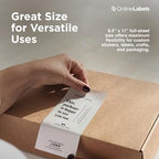 OnlineLabels 8.5" x 11" Sticker Paper - Waterproof Matte - Inkjet Only - Image 4
