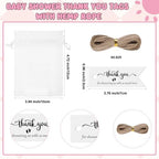 Vesici 20 Set Baby Shower Favors for Guests It's a Girl Acrylic Shot Glasses Gold Bottle Opener Keychains Thank You Tags and Bags for Baby Shower Party Gender Reveal Party Guests Return Gift - Image 4