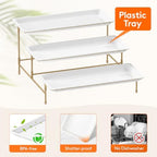 Lifewit 3 Tier Serving Tray for Party, Plastic Tiered Food Serving Platters - Image 3