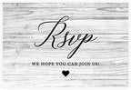 Andaz Press 56-Pack Personalized RSVP Postcards for Wedding Gray Rustic Wood Cardstock Response Reply Cards for Bridal Shower Baby Shower Birthday Event Custom Date and Return Address 4 x 6-Inch by AndazPress