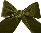 Morex Ribbon 012 Nylvalour Swiss Velvet Ribbon, Deep Sage - Image 3