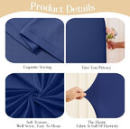 Navy Blue Arch Backdrop Cover Set of 2 Navy Blue Arch Cover 7.2 and 6ft Wedding Arch Cover Stretchy Backdrop - Image 4
