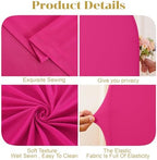 Besutolife Square Arch Backdrop Cover, 8×8 FT Spandex Arch Covers Stretchy Fitted Balloon Arch Stand Cover for Wedding, Birthday Party, Baby Shower, Photo Booth, Graduation Ceremony, Magenta - Image 4