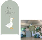 Arch Backdrop Cover for One Silly Goose Baby Shower Arch Stand Stretchy Cover First Goose Kids 1st Birthday Party Fiesta Decorations (6.6x3.3ft Cover,992) by ittsmnt