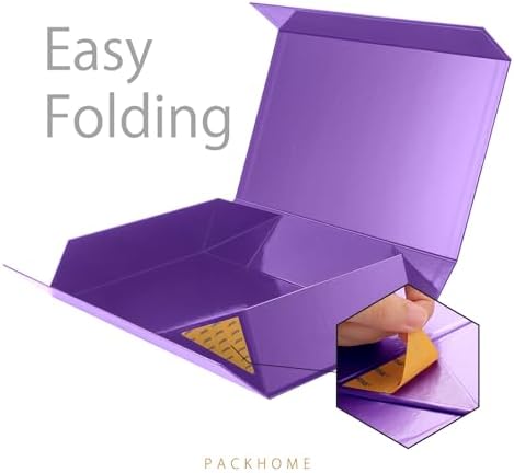 PACKHOME Extra Large Purple Gift Box 17.5x11.3x4.3in with Magnetic Lid - Image 4
