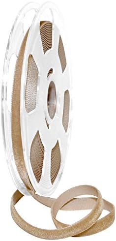 Morex Ribbon Nylon, 3/8 inch by 11 Yards, Earth, Item 01210/10-597 Nylvalour Velvet Ribbon, 3/8" x 11 yd, by MorexRibbon