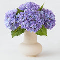 ZYTUYO 4 Pcs Bright Purple Real Touch Hydrangea Artificial Flowers Boho Lifelike Real Looking Latex Hydrangeas Flower with 20'' Long Stem for Indoor Xmas Home Decor Christmas Table Centrepiece by ZYTUYO