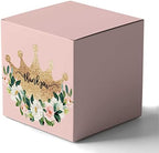 Inkdotpot Paper Box - Mini Favor Box For Baby Shower 4x4x4 Inches Paper Gift Boxes, Candy Paper Box For Party Favors, Baby Shower Unicorn,Girl Theme- Pack Of 20-a by Inkdotpot