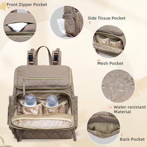 Omanmoli Diaper Bag Backpack Baby Large Travel Work School Backpack Women - Image 4