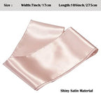 Champagne Satin Chair Sashes Bows for Chair,7x108inchs,50pcs - Image 5