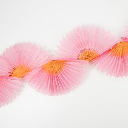 Meri Meri Pink Honeycomb Fan Garland (Pack of 1) - Image 4