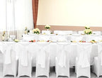YMHPRIDE 60 PCS White Satin Chair Sashes, 7x108 Inch Ties Chair Bows - Image 6