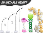 AerWo Black Balloon Arch Kit, 8.2ft & 6ft Half Balloon Arch Stand with Base - Image 5