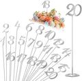 Novabright 20 Pcs Metal Table Numbers 1-20 for Wedding Reception, Silver by Unknown