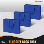YACEYACE Blue Gift Bags Bulk, 20 Pack Blue Gift Bags with Handles - Image 6