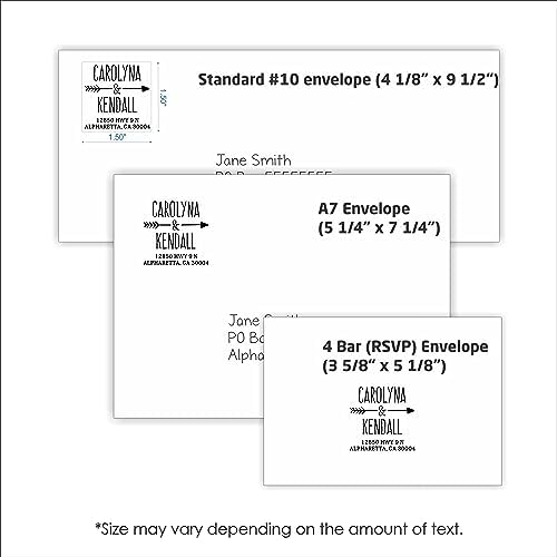 Custom Self Inking Return Address Stamp for Couples - Image 5