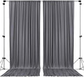 AK TRADING CO. 10 feet x 8 feet IFR Polyester Backdrop Drapes Curtains Panels with Rod Pockets - Wedding Ceremony Party Home Window Decorations - Charcoal by Fabrics%7CEventDecor%7CCrafts%7CUpholsteryFoam