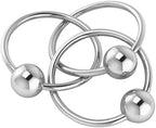 3 Ring 925 Sterling Silver Teether Rattle Ring by KRYSALIIS