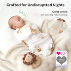 Momcozy Swaddles for Newborns, Quiet Fastener Swaddle for Infant 0-3 Months - Image 3