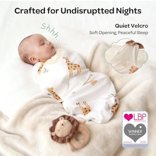 Momcozy Swaddles for Newborns, Quiet Fastener Swaddle for Infant 0-3 Months - Image 3