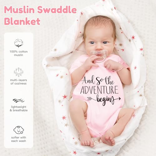 Baby Gift Set, Baby Girl Gifts, New Mom Gifts for Women, New Parents Gifts for Couples w/New Mom and Dad Tumbler Newborn Essentials for Gender Reveal, Baby Shower Pregnancy Gifts for First Time Moms - Image 5