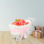 Amosfun 3pcs Baby Stroller Woven Baskets Set Birthday Wedding Party Supplies Candy Snack Tray - Image 6