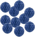 PATIKIL 10pcs 14" Honeycomb Balls Tissue Paper Pom Poms, Party Hanging Paper Honeycomb Balls Decoration for Birthday Wedding Home Backdrop Decor, Navy Blue by PATIKIL