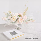 Andaz Press Personalized Wedding Guestbook with Gold Accents, Concrete with Gold White Guest Sign in Guest Registry 120 Pages 8.5 X 8.5 Memories Book for DIY, Scrapbook, Photo Album - Image 3