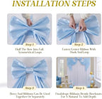 Baby Blue Large Bows for Backdrop Giant Bows Birthday Party Decorations Large Blue Giant Bow Decor for Wedding Baby Shower Birthday Photo Booth Decor 24"x16" - Image 3