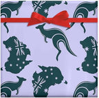 Australia Kan-Garoo Pattern Gift Paper Roll for Family Men Women,All Occasion Wrapping Paper Gift Tissue Paper for Birthday Wedding Bridal Baby Shower 58"x 23" (Kangaroo,5 Rolls) - Image 4