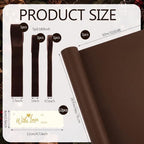 Matte Brown Christmas Kraft Wrapping Paper 45 ft Velvet Ribbon 12 Gift Tags - Image 2