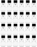 – 24 Pack 2 oz BPA-Free Plastic Honey Bear Bottles with Sealable Black Screw Top Lids, Clear Mini Squeeze Bottles for Honey, Samples & Party Favors (24pk, 2oz, BLK) by CLEARVIEWCONTAINERS