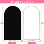 Putros Arch Backdrop Stand and Cover Set, 6.6ft Arch Stand with Black Cover - Image 2