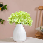 100 Pcs Faux Green Hydrangea Artificial Flowers Bulk, Fake Silk Hydrangea Flowers Heads with Stems for Wedding Decorations Garden Party Baby Shower Porch Home Decor Table Centerpieces - Image 6